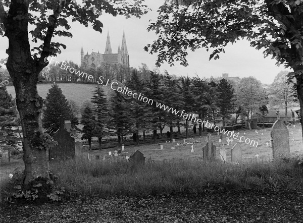 CATHEDRAL FROM CEMETERY WITHOUT CLOUDS